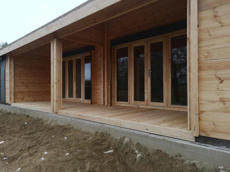 Строительство дома из клееного бруса